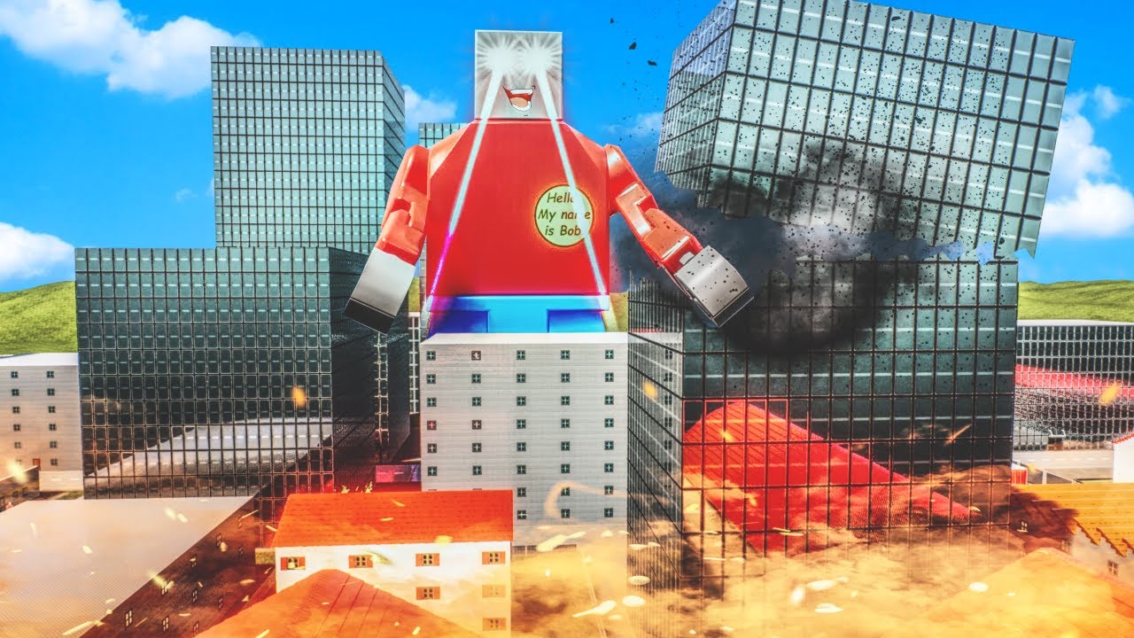 Protecting Lego City from a Giant Monster Attack?! (Brick Rigs Multiplayer Gameplay Roleplay)