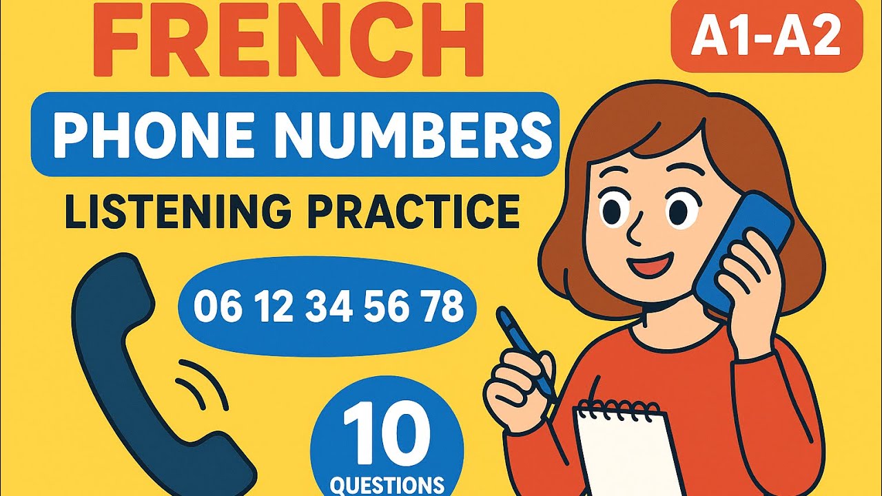 🎧🇫🇷Find it difficult to understand FRENCH phone numbers?☎️ Practice here: French Listening Practice 