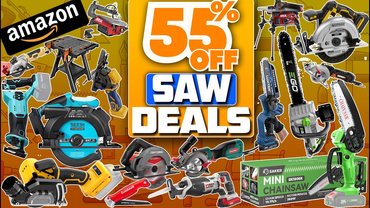Biggest 55% Off! 50 Black Friday Saw Deals on Amazon Selling Fast