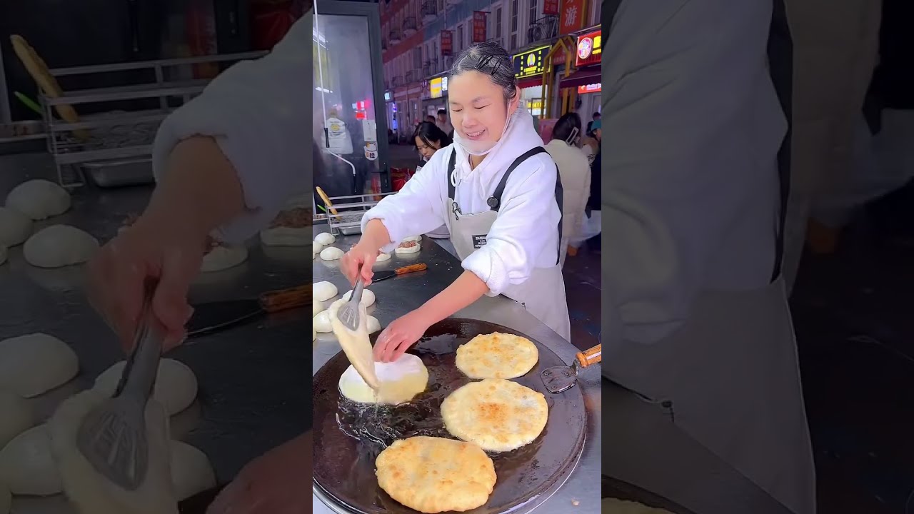 Street Cooking Scallion Pancakes – A Small Business Success! 🔥💰
