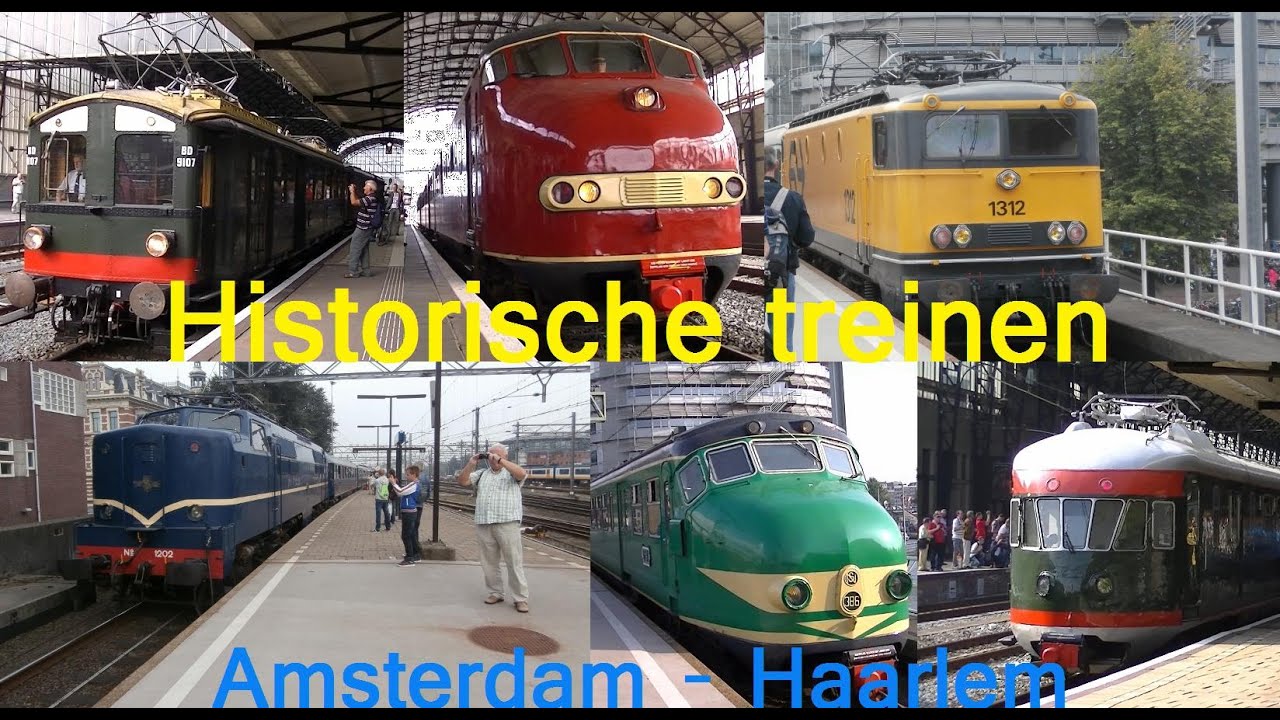 Historische treinen tussen Amsterdam en Haarlem - 20 september 2014