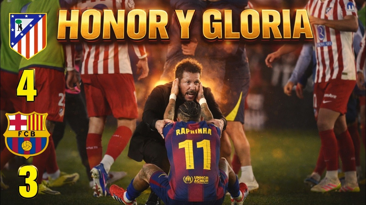 EL BARCELONA ROZA LA REMONTADA (3-0) Y EL ATLÉTICO MADRID JUGARÁ LA FINAL DE LA COPA TRAS 13 AÑOS