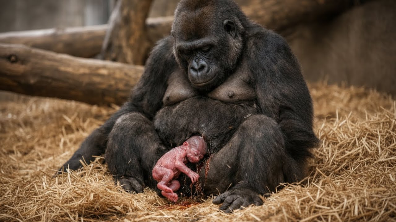 This 30 Seconds Changed Everything… Gorilla Birth in Zoo🦍💔