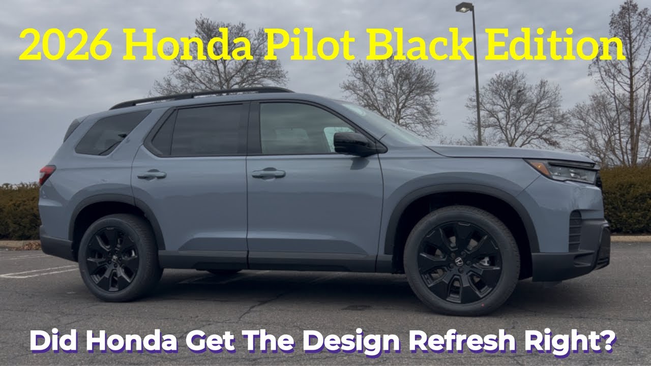 Honda Pilot Black Edition 2026: Является ли Pilot 2026 ЛУЧШИМ среднеразмерным внедорожником?