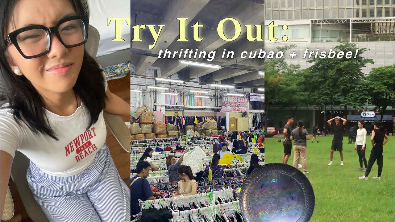 TRY IT OUT (vlog) ✧.*  Frisbee, Thrifting in Cubao, Baking Cookies!