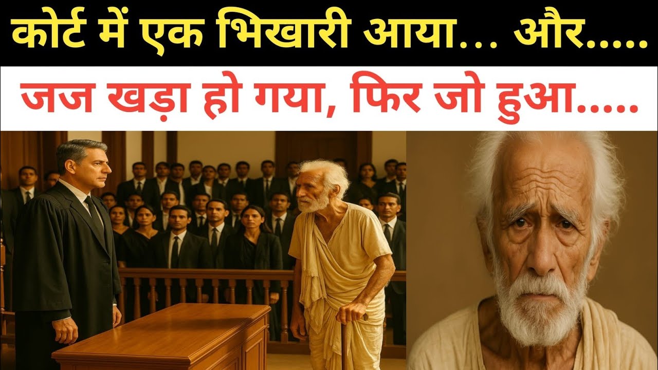 कोर्ट में एक भिखारी आया, और जज खड़ा हो गया| Heart touching Story |