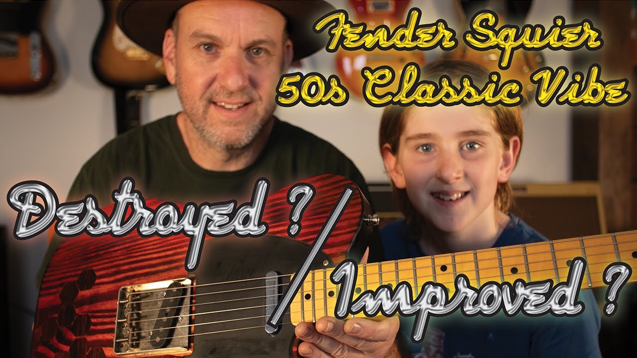 Fender Squier Classic Vibe 50s Telecaster Destroyed? Or improvement? ... No more Poly Finish!!