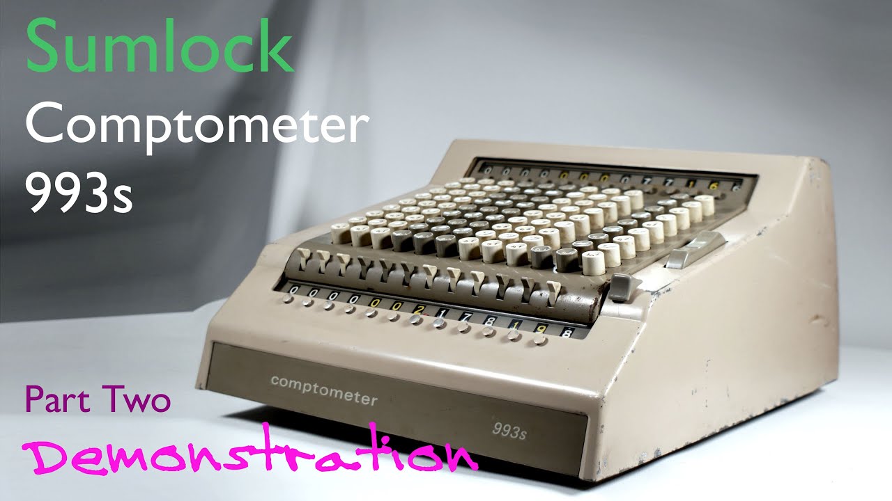 Comptometer 993s - Sumlock Electro Mechanical Adding Machine - Part Two - Demonstration - Retrotech