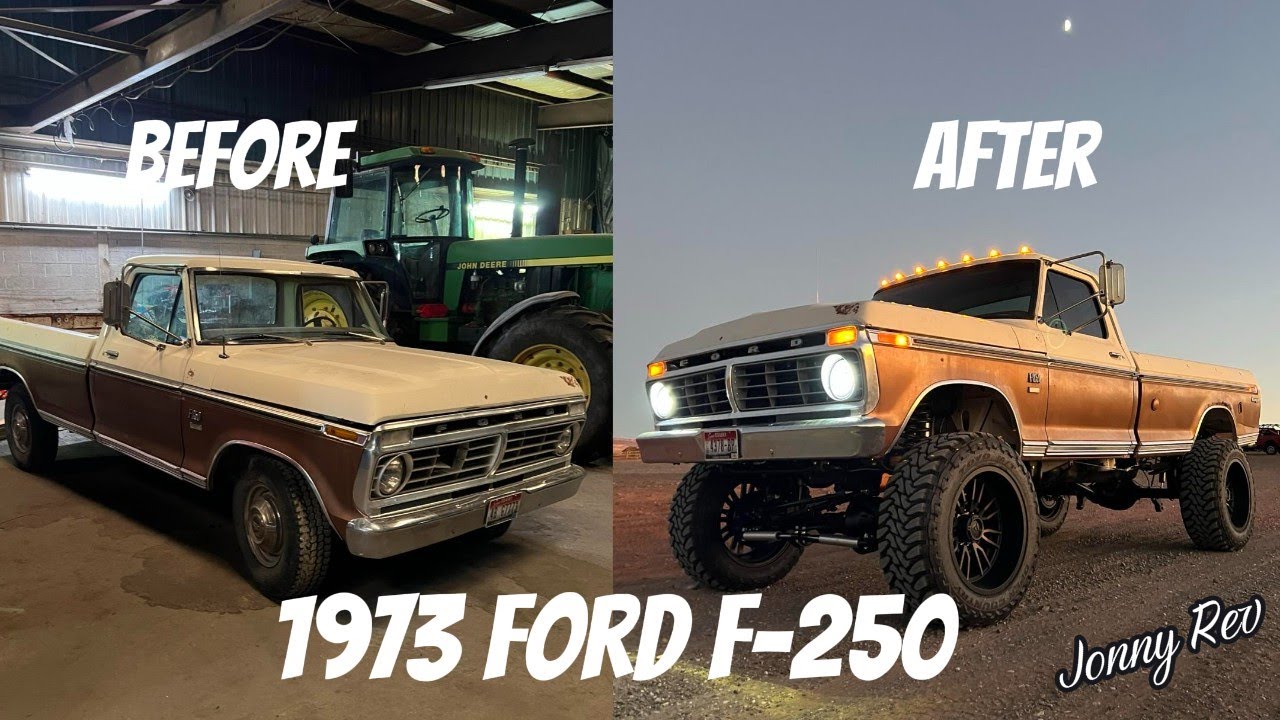 Продаётся изготовленный на заказ Ford F-250 1973 года с 12-клапанным двигателем Cummins! (Джонни ...