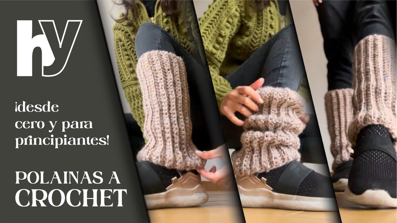 ¡Aprende a tejer desde cero estas polainas! Crochet paso a paso para principiantes | Capítulo 1