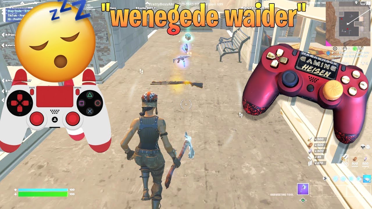 Custom PS4 Controller Smooth😴Fortnite Tilted Zone Wars Gameplay + (Game Chat)