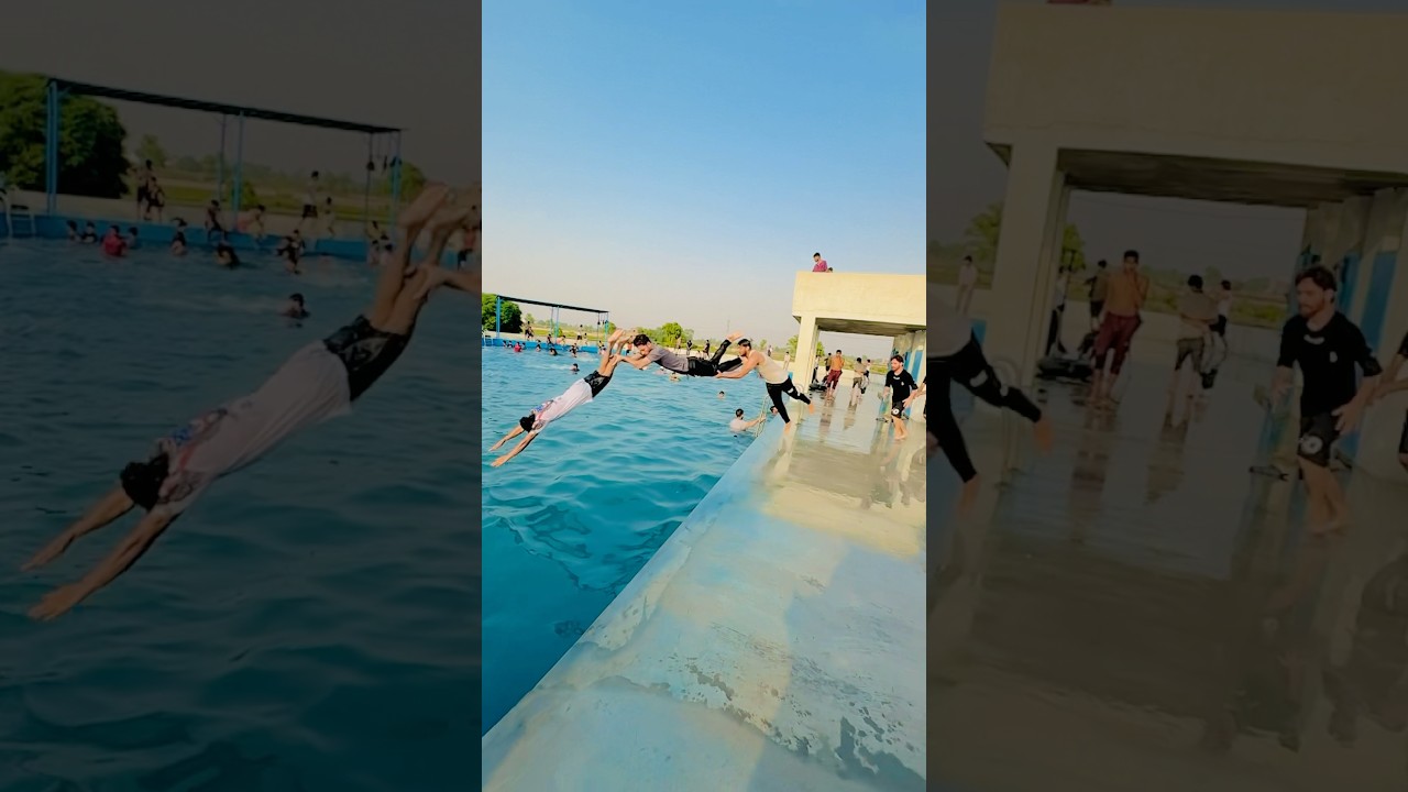New Dive Flip swimming pool viral video so million views🔥