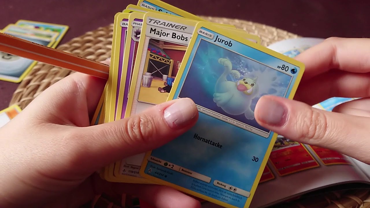 ASMR Pokémon TCG Album Page turning sounds and German whispering