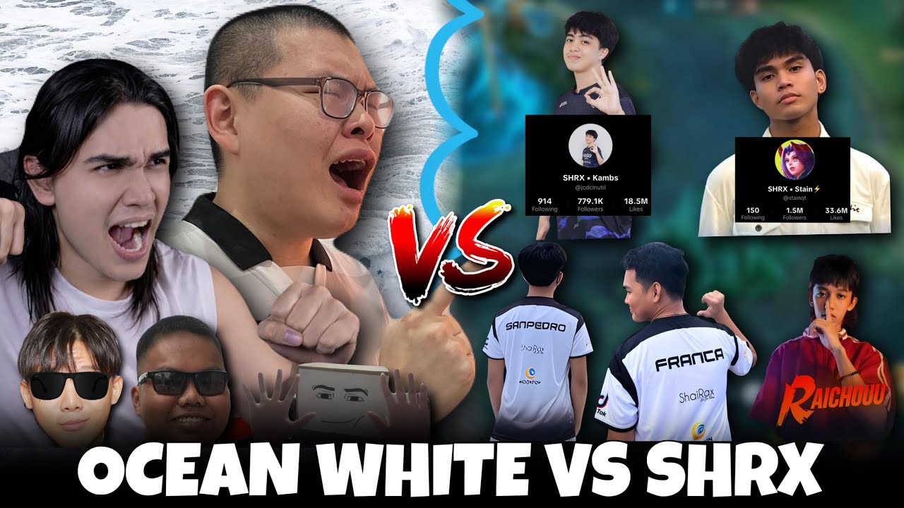 🔴 OCEAN WHITE VS SHRX!! (the most popular ph content creator squad) 🔴