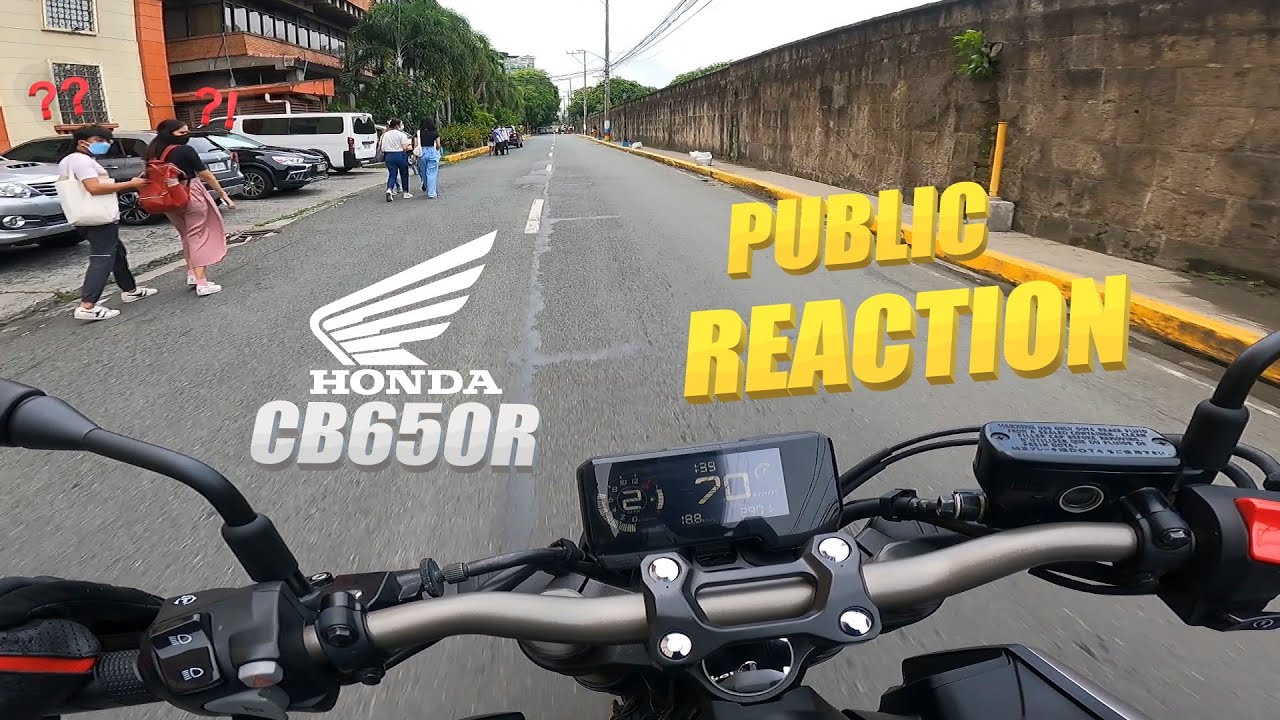 Unang PUBLIC REACTION with our CB650R | Bilangin ang Mapapa-NGITI | Honda CB650R 2021 | English Sub