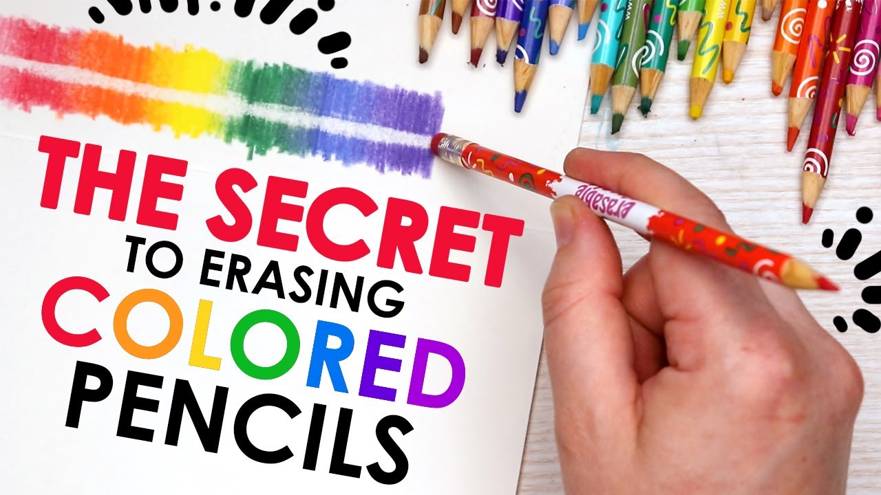 HUH? The Secret to ERASING Colored Pencils?!