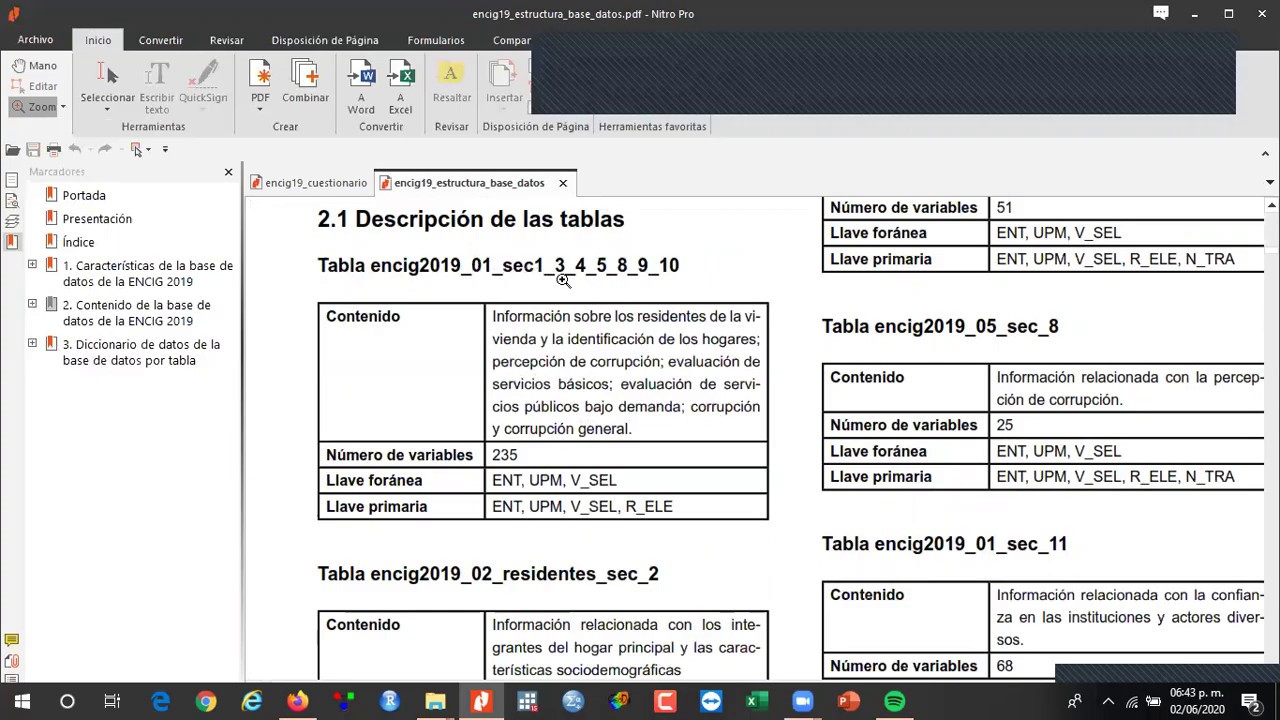 Bajar encuesta INEGI