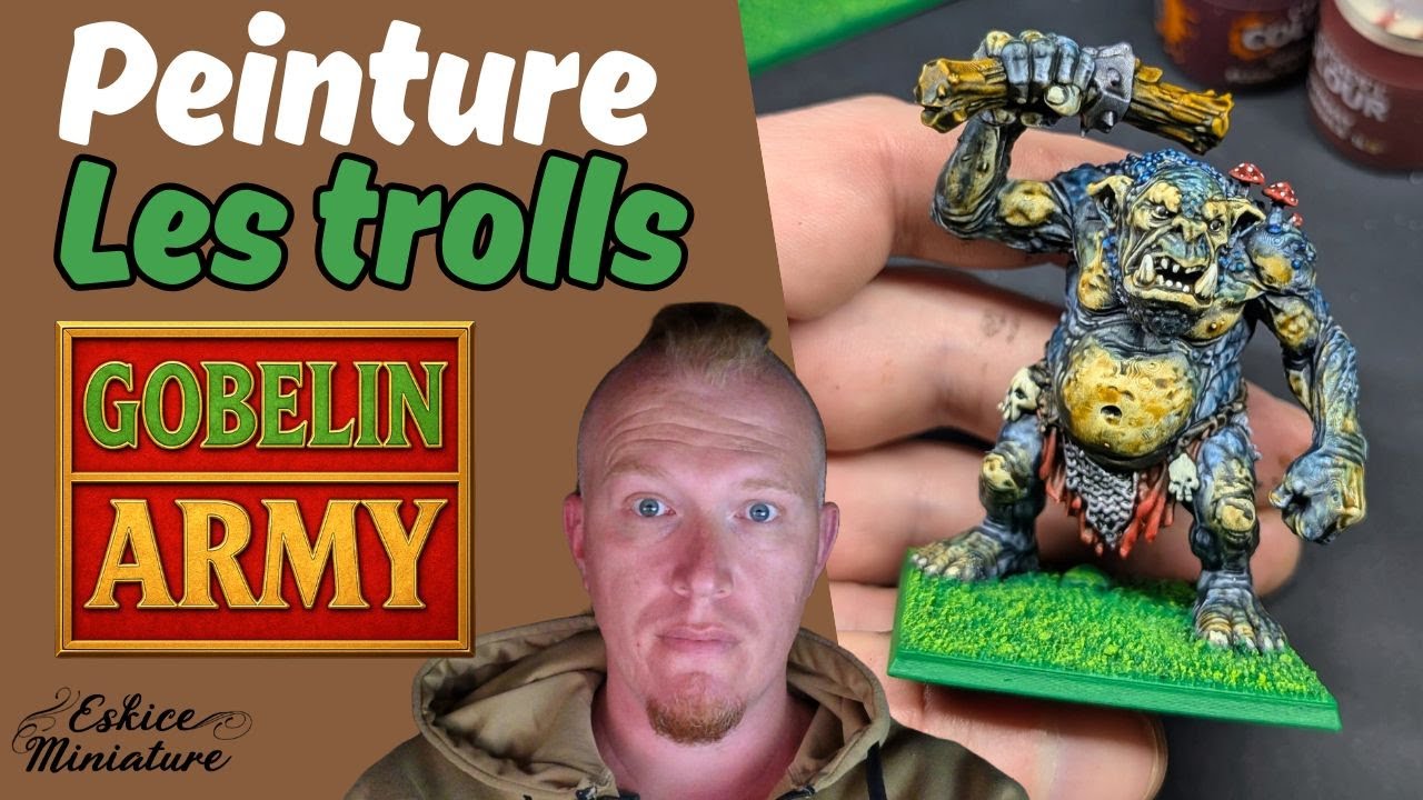 Peinture Slapchop sur des trolls #3dprinting #miniature #paintingwarhammer