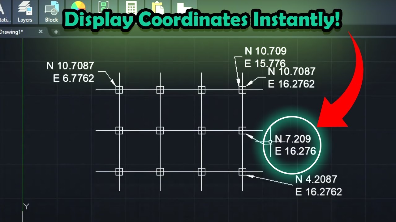 AutoCAD Secrets: How to Display Coordinates Using Lisp