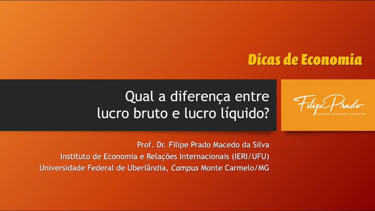Qual a diferença entre lucro bruto e lucro líquido?