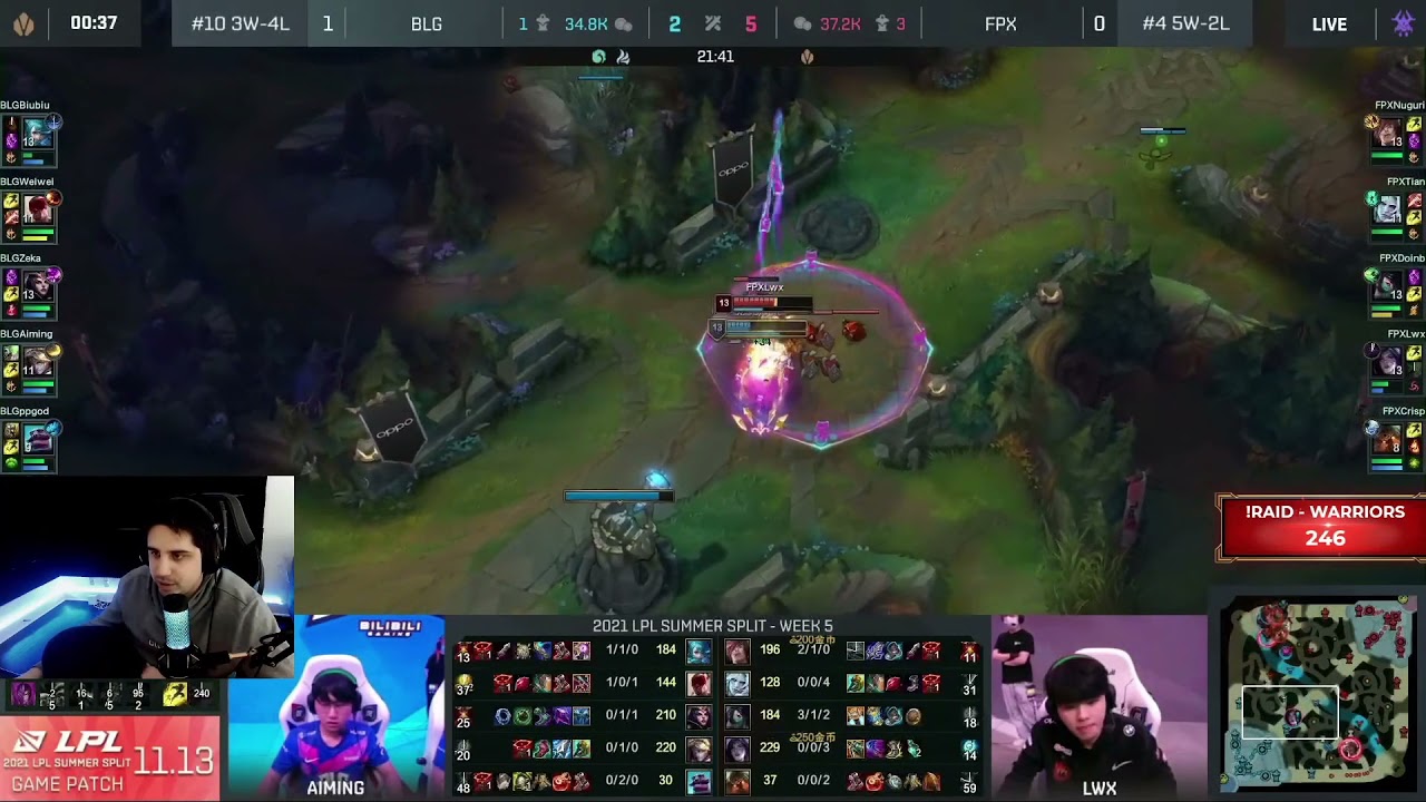 FPX Lwx Kaisa 1v1s Gwen in LPL