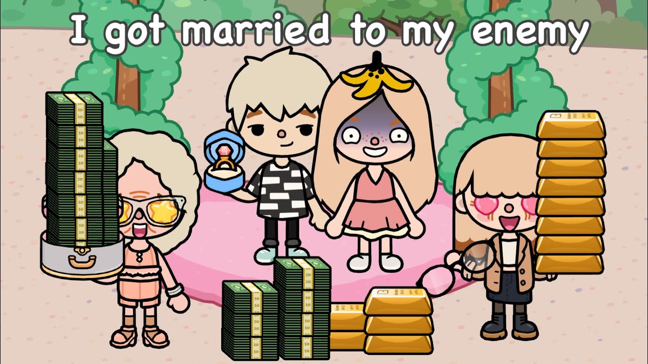 I got married to my enemy 🥲🩷 | Toca life story | Toca Boca 