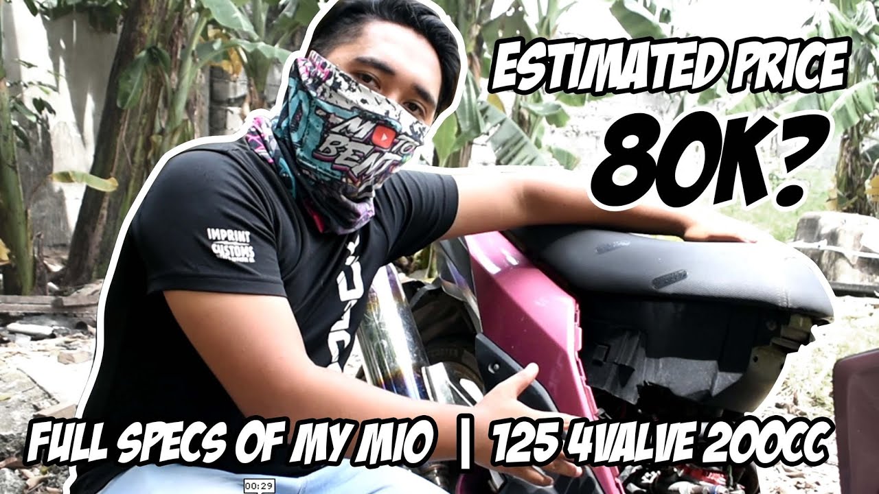 FULL SPECS OF MY MIO I 125 4 VALVE 200CC | 70K - 80K WORTH ON TOTAL UPGRADE | ENGINE, PIPE & CVT