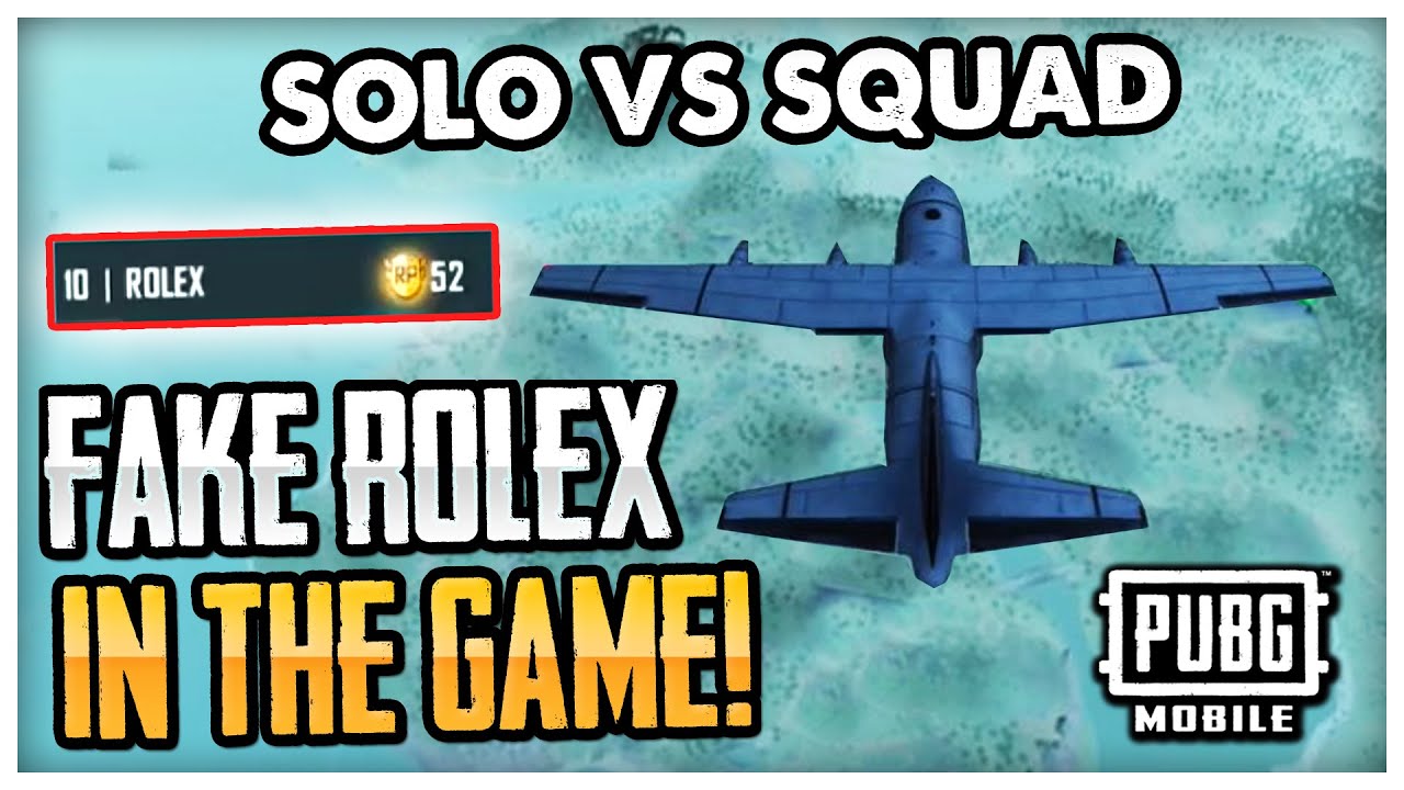 ROLEX vs FAKE ROLEX - PUBG MOBILE