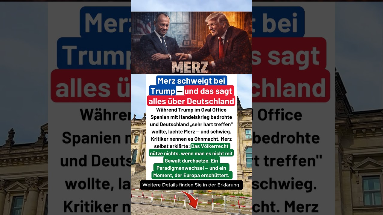 Trump droht Spanien. Merz lacht &mdash; und sagt nichts. Warum?