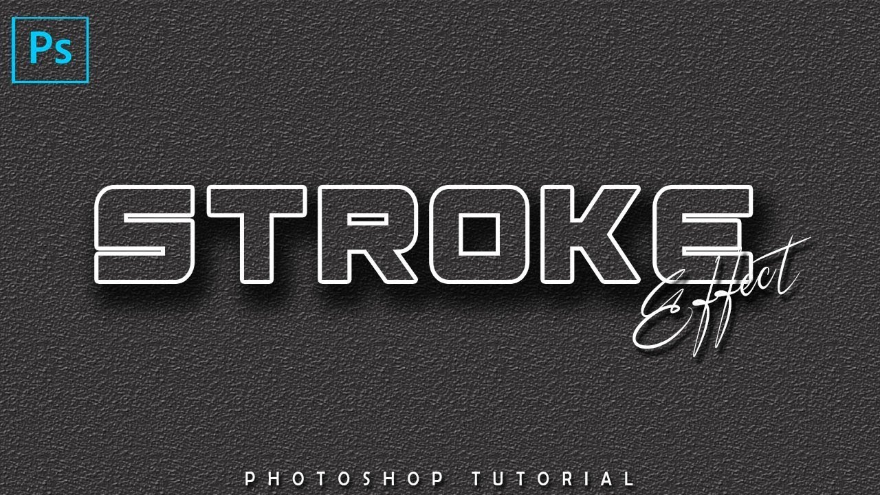 How to create stroke effect photoshop | Photoshop Tutorial |