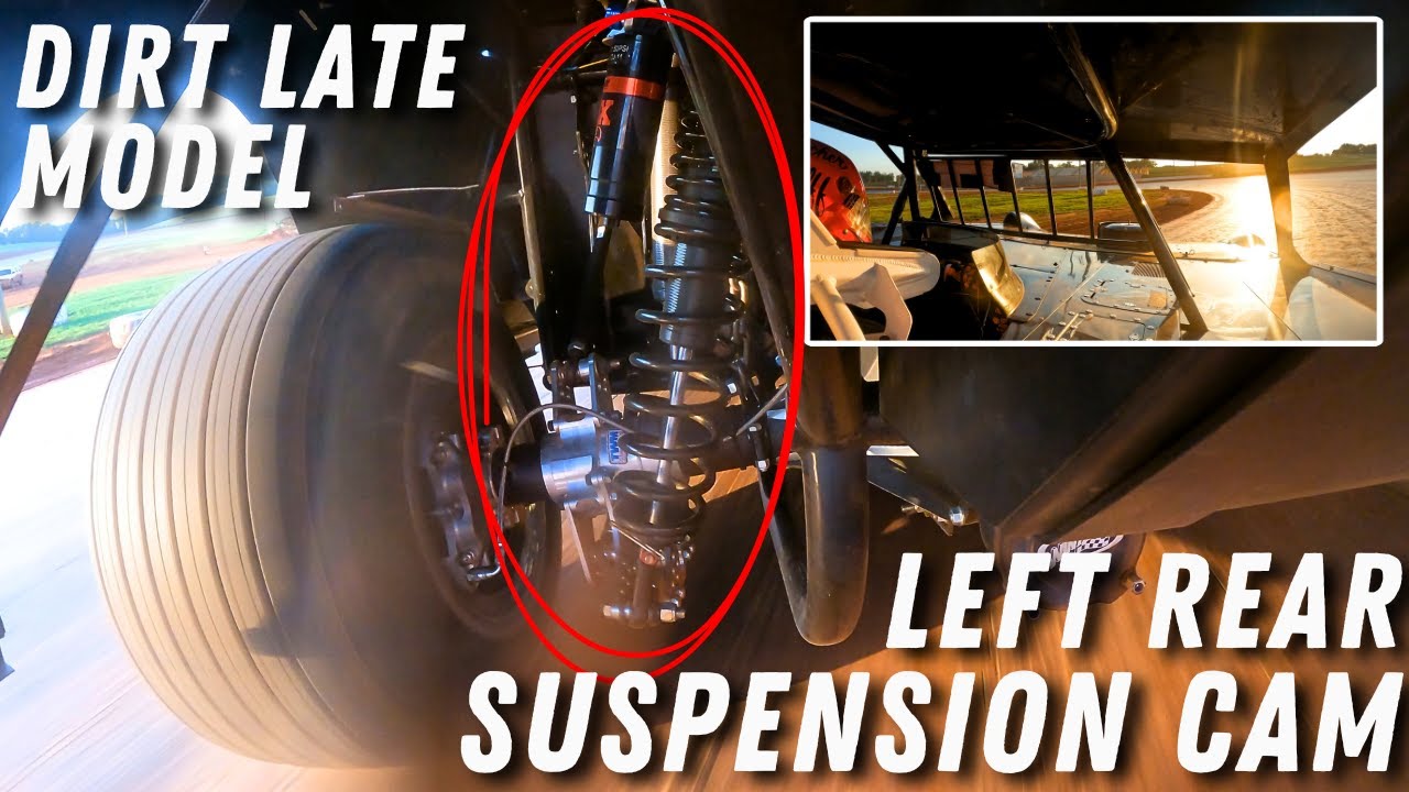 What is happening to the left rear? Dirt late model suspension camera at Smoky Mountain Speedway!