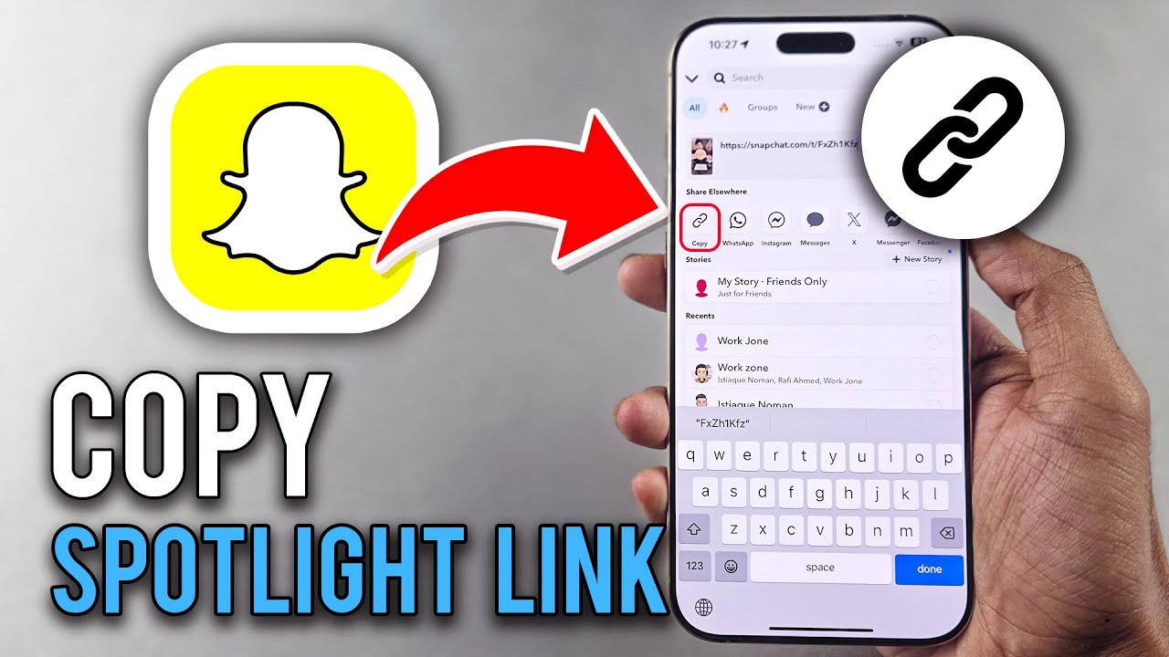 How to Copy Spotlight Link on Snapchat - 2026