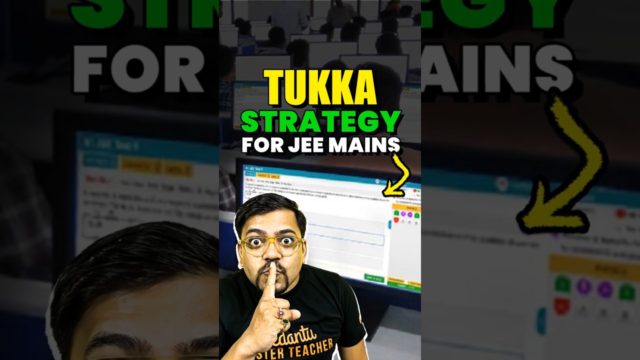 Best Tukka Strategy For JEE Mains 2026 April Attempt🔥🔥#shorts #jee2026 #jeemains #iitjee