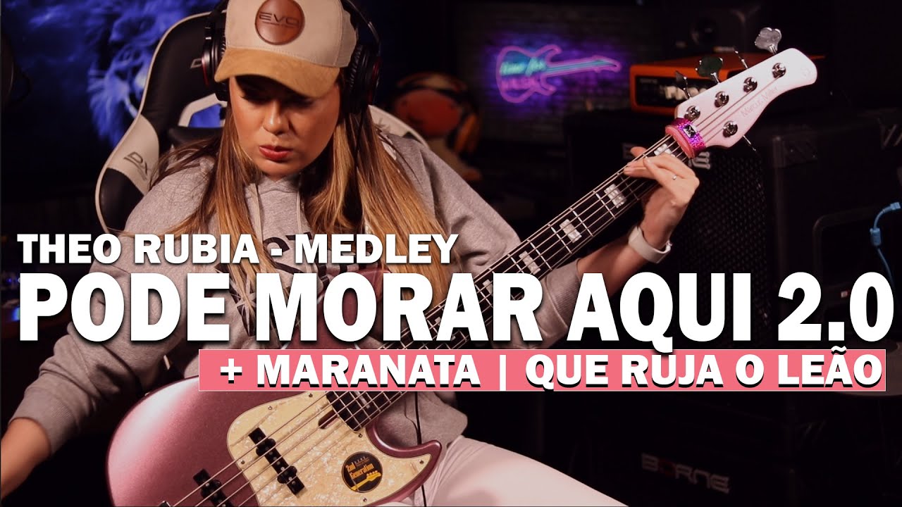 PODE MORAR AQUI - THEO RUBIA | BASS COVER - Giane Rangel @theorubia