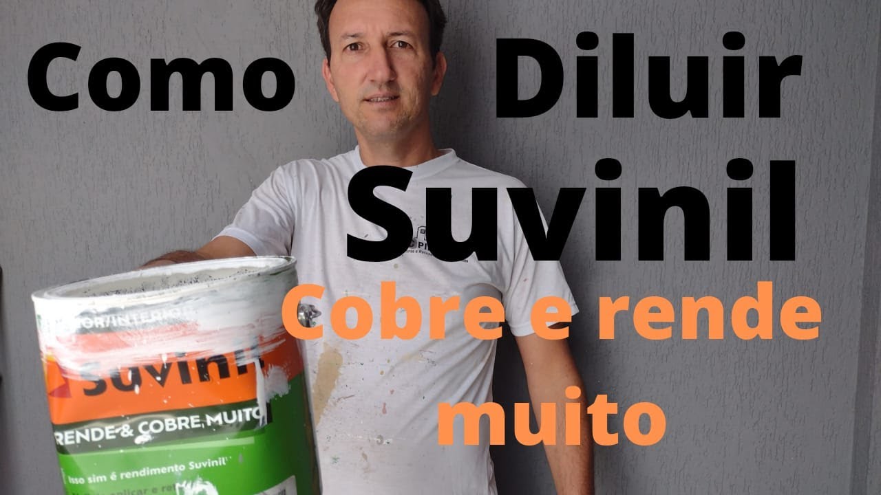Como diluir Suvinil cobre  rende muito