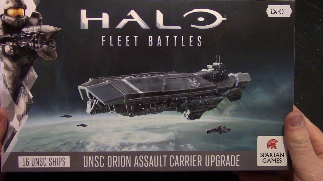 UNSC Orion Assault Carrier Unboxing - Halo Fleet Battles