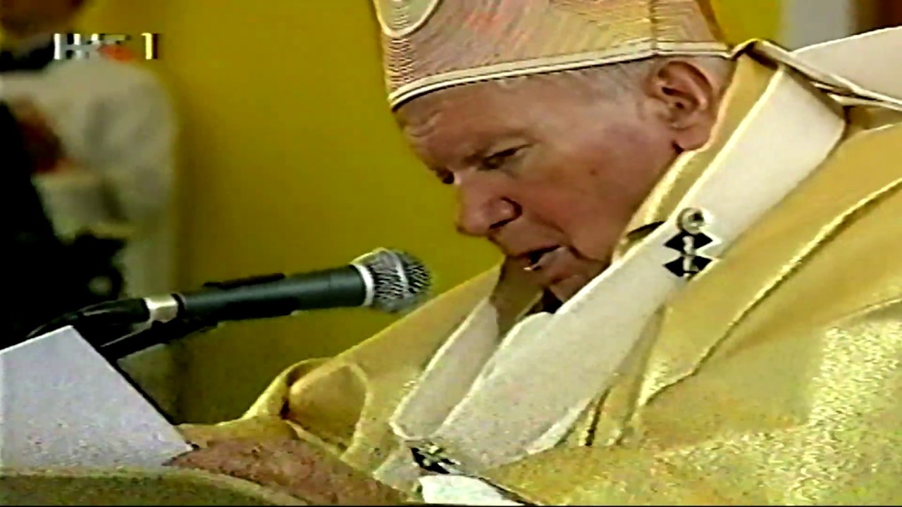 Papa Ivan Pavao II. u Hrvatskoj 2003. - Pozdrav na kraju Mise u Dubrovniku