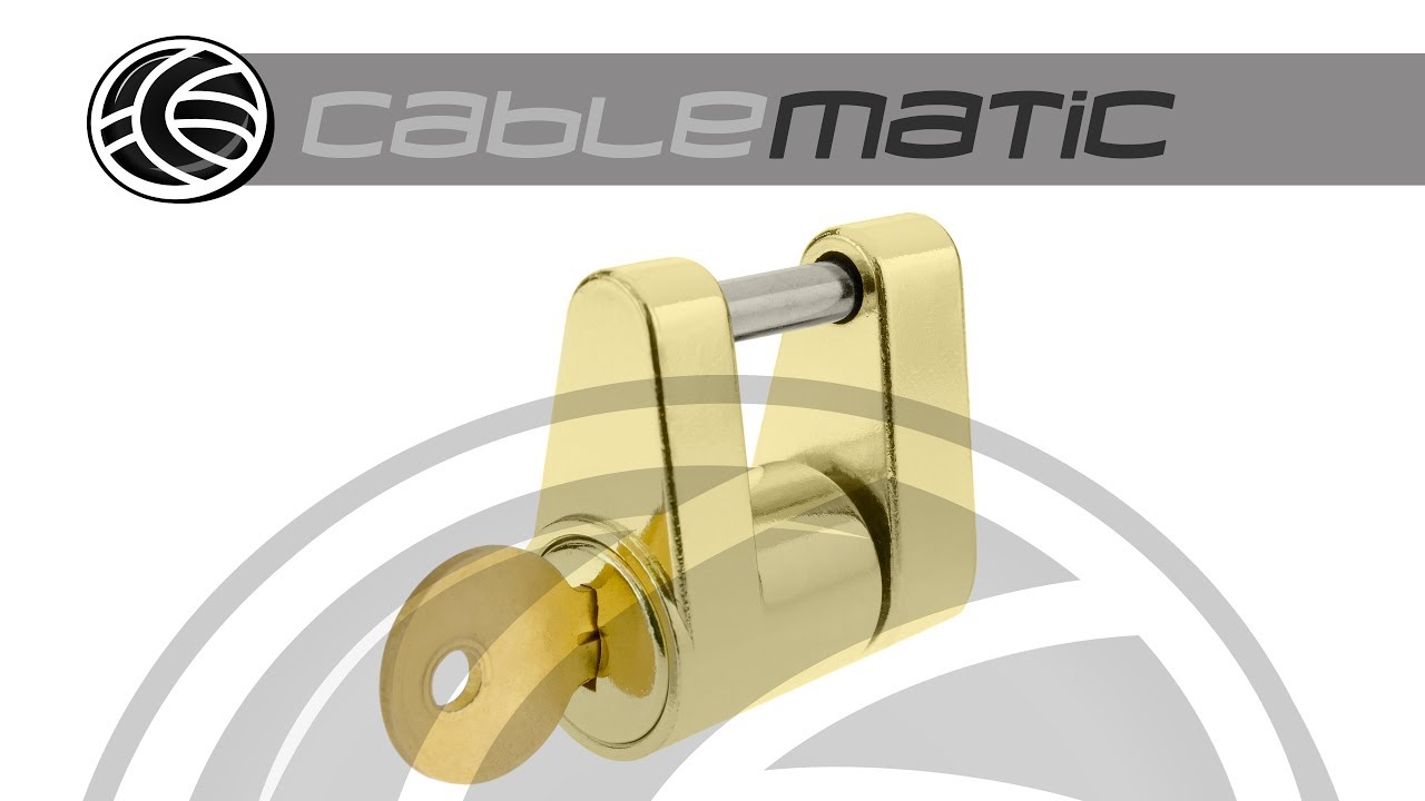 Candado con bayoneta para remolque - distribuido por CABLEMATIC &reg;