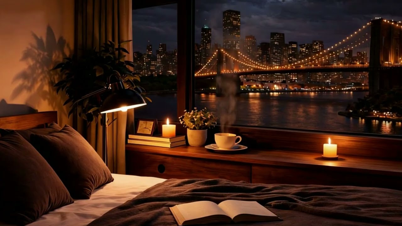 Late Night Slow Jazz 🌙 Soft Piano & Midnight City Mood