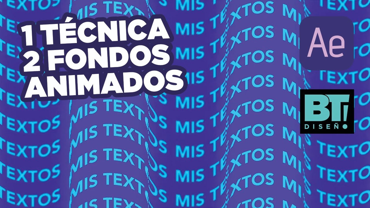 Técnicas de MOTION GRAPHICS para tus FONDOS con TEXTOS