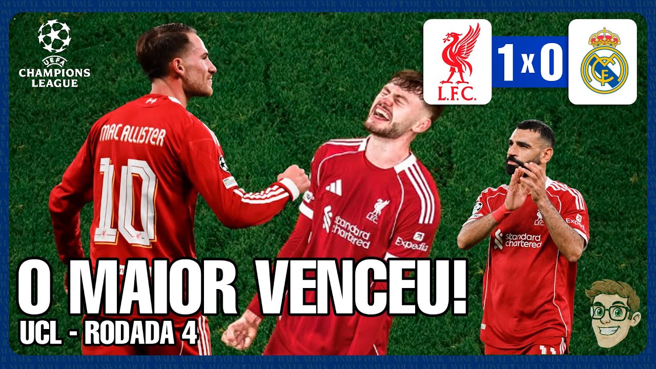 O MAIOR VENCEU! LIVERPOOL 1 X 0 REAL MADRID! E AGORA ARNOLD???????