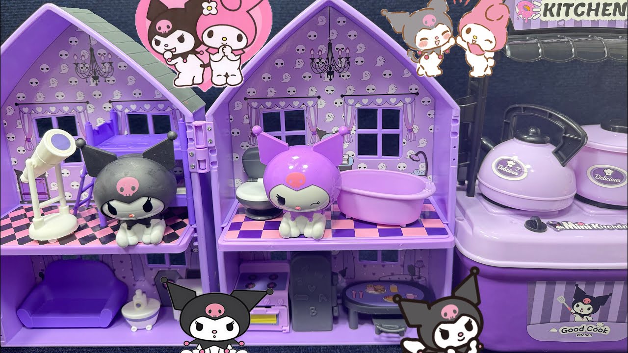 [😈toy asmr😈] Kuromi PlaySet ASMR House &Kitchen Toys Satisfying with Unboxing