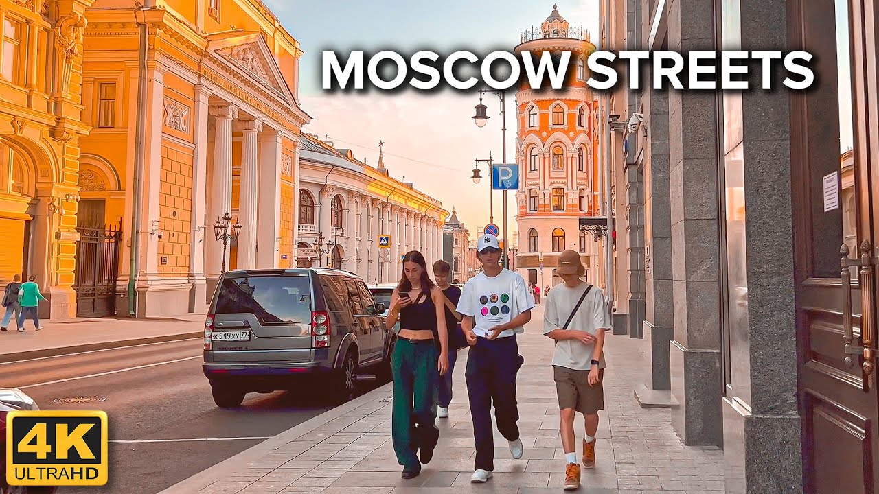 [4K] 🇷🇺 Moscow Streets 🌇 Borovitskaya Square and Mokhovaya Street to Varvarka Street | August 2022