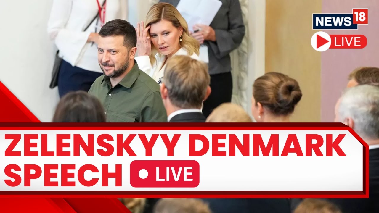 Zelensky Denmark Speech | Zelensky Thanks Danish Lawmakers For The F-16 Fighter Jet | News18 Live