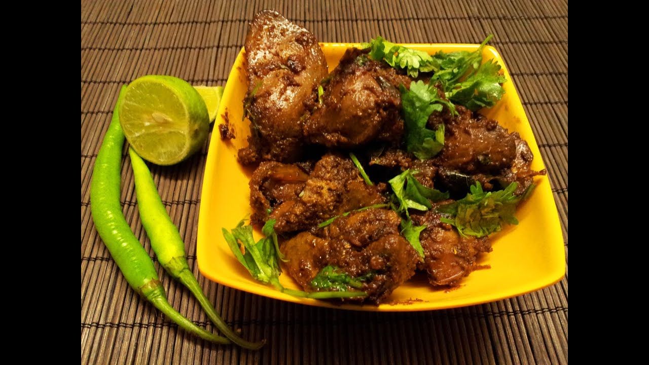 Chicken Liver Fry-Andhra style spicy liver masala