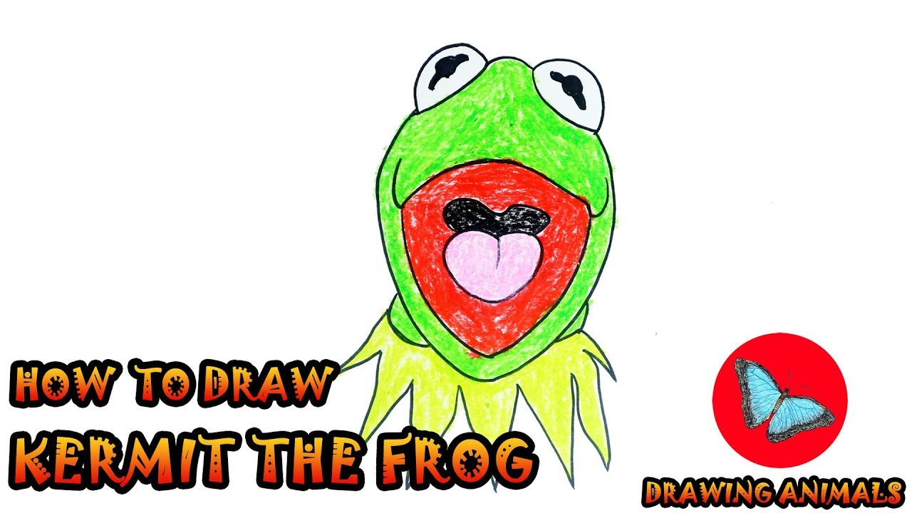 How To Draw Kermit The Frog Meme | Drawing Animals