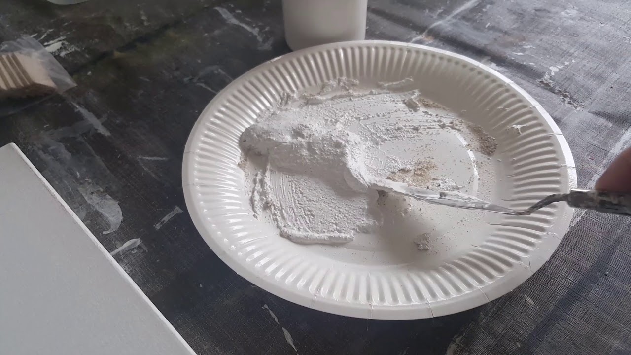 How to make structure with sand and gesso