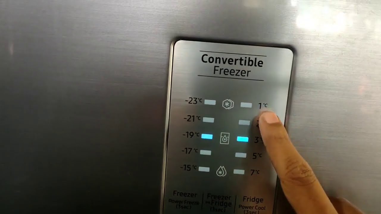 Samsung inverter fridge convertible refrigerator temperature setting
