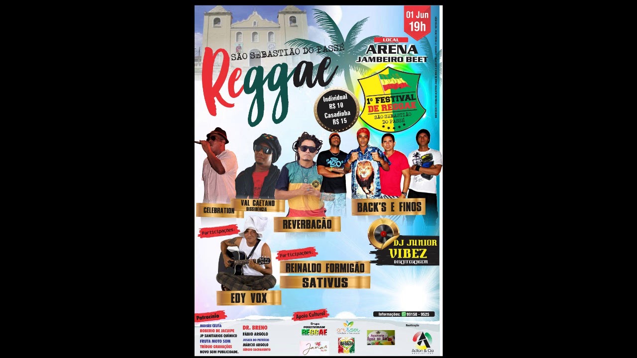 1º FESTIVAL DE REGGAE DE SÃO SEBASTIÃO DO PASSÉ