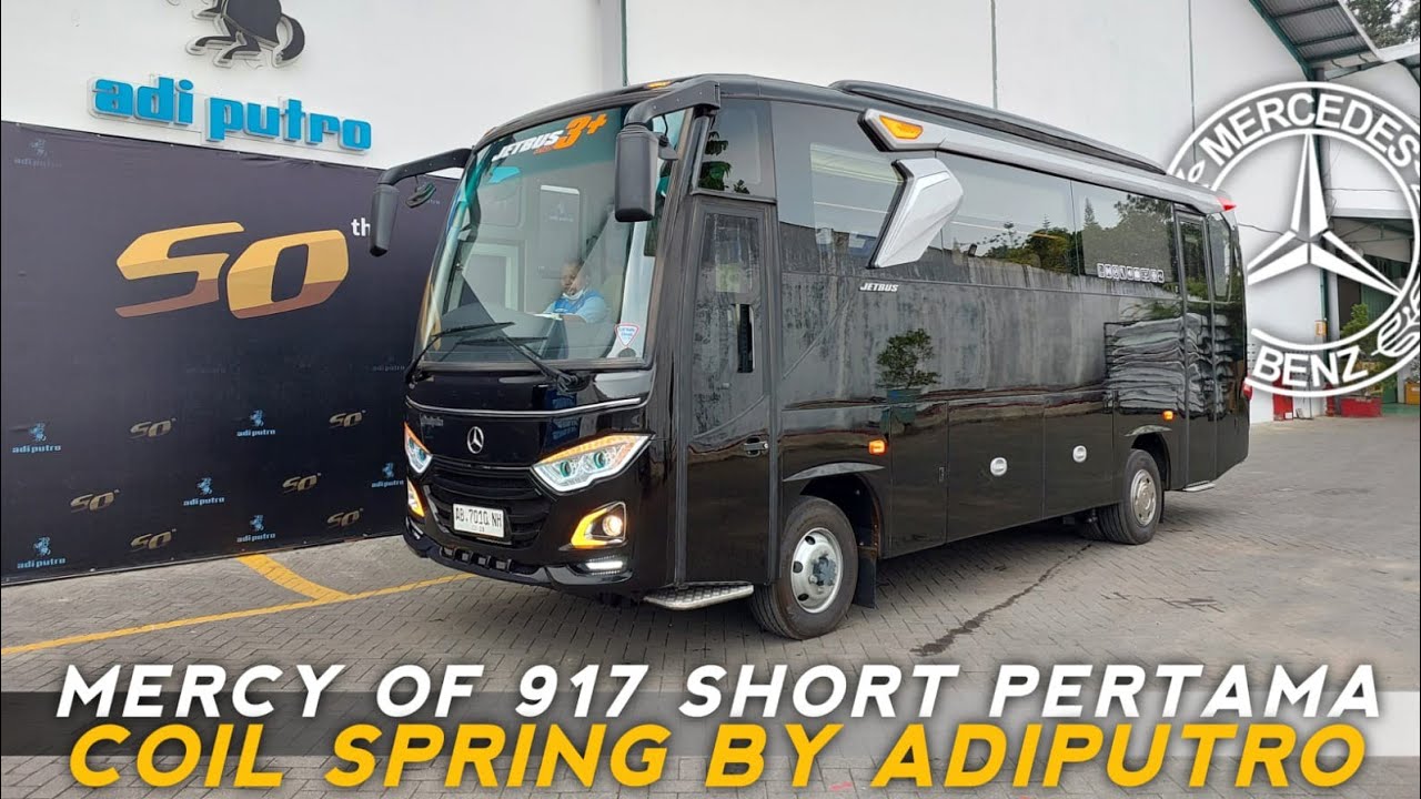 COIL SPRING MEDIUM BUS PERTAMA BUATAN ADIPUTRO ‼️ MERCY OH 917 SHORT LUXURY BUS YANG ISTIMEWA